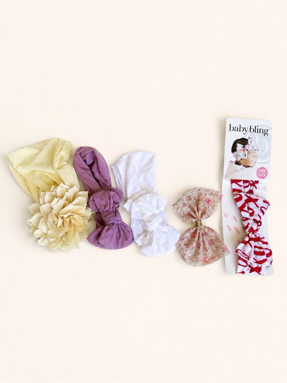 Baby Headband Bow Lot of 5 One Size NWOt